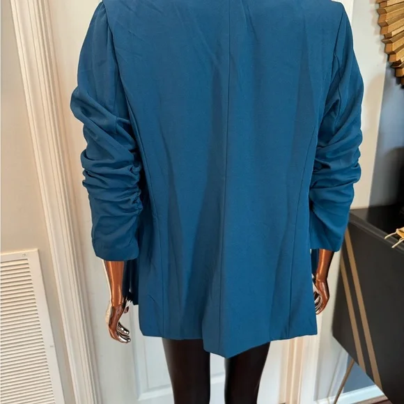 Skies Are Blue Teal Blazer - Picture 4 of 6